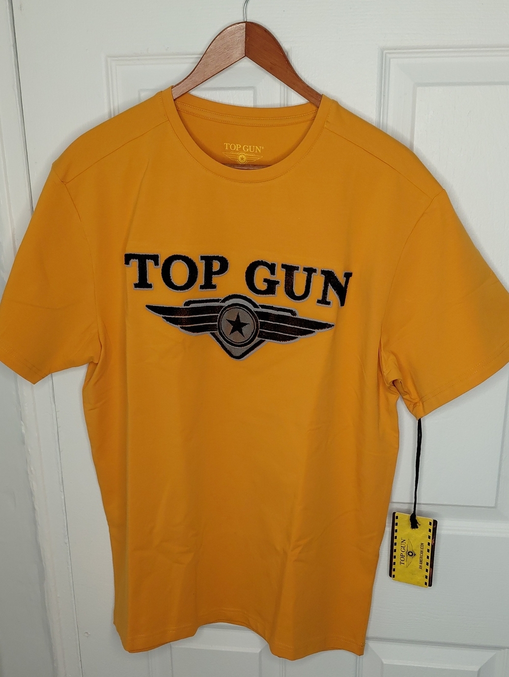 Top Gun Men's Yellow Logo Tee